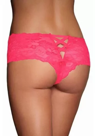 Ružové čipkované nohavičky v sexy dizajne